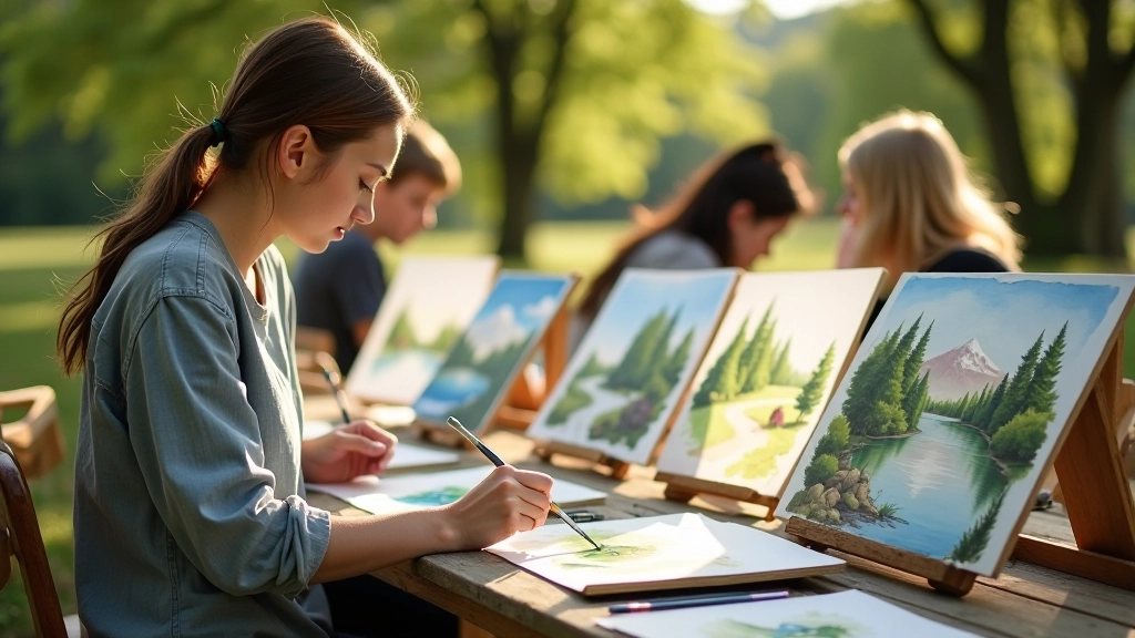 Workshop krajinomaly - studentské práce na pláneru